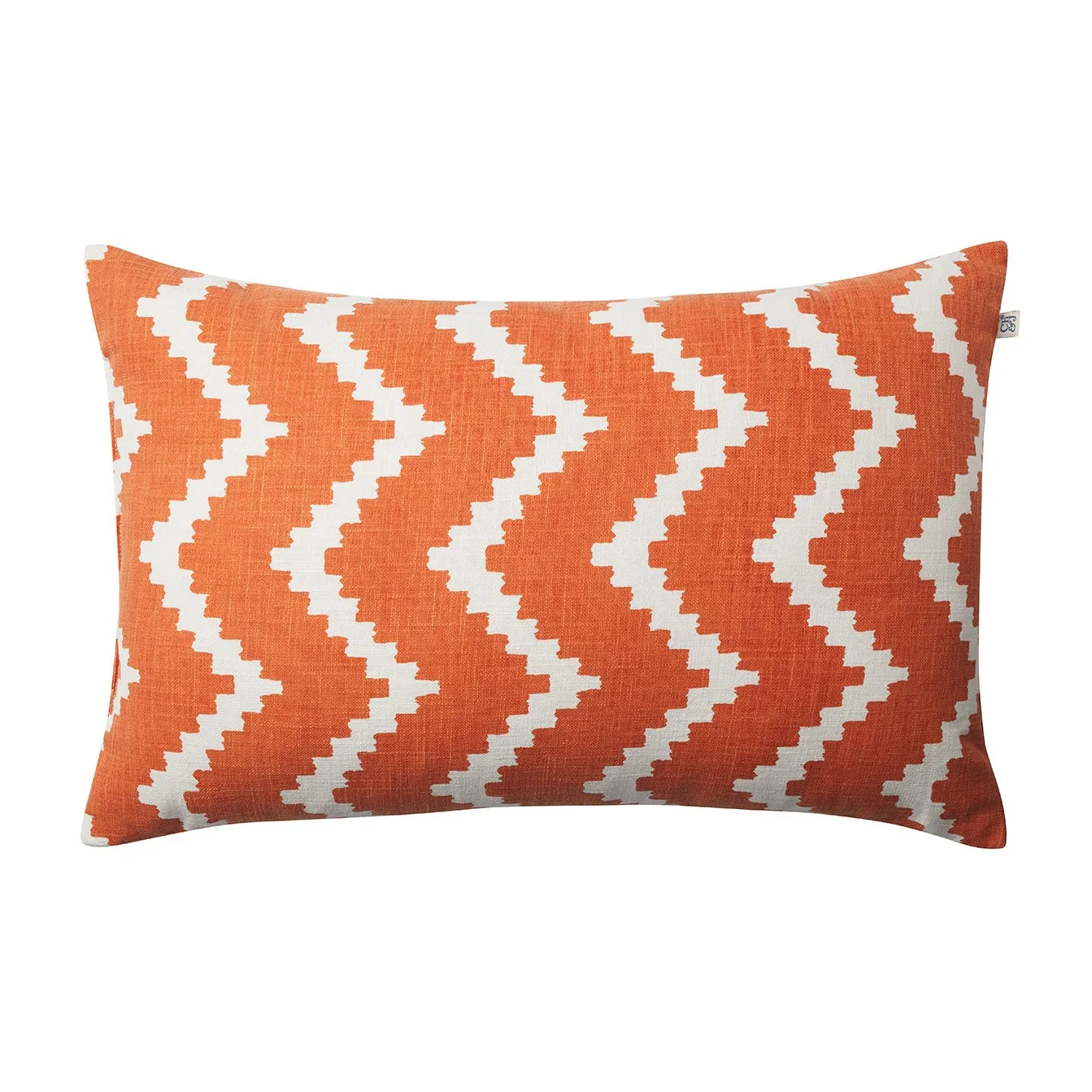 Ikat Sema cushion, Apricot orange-off white Chhatwal & Jonsson