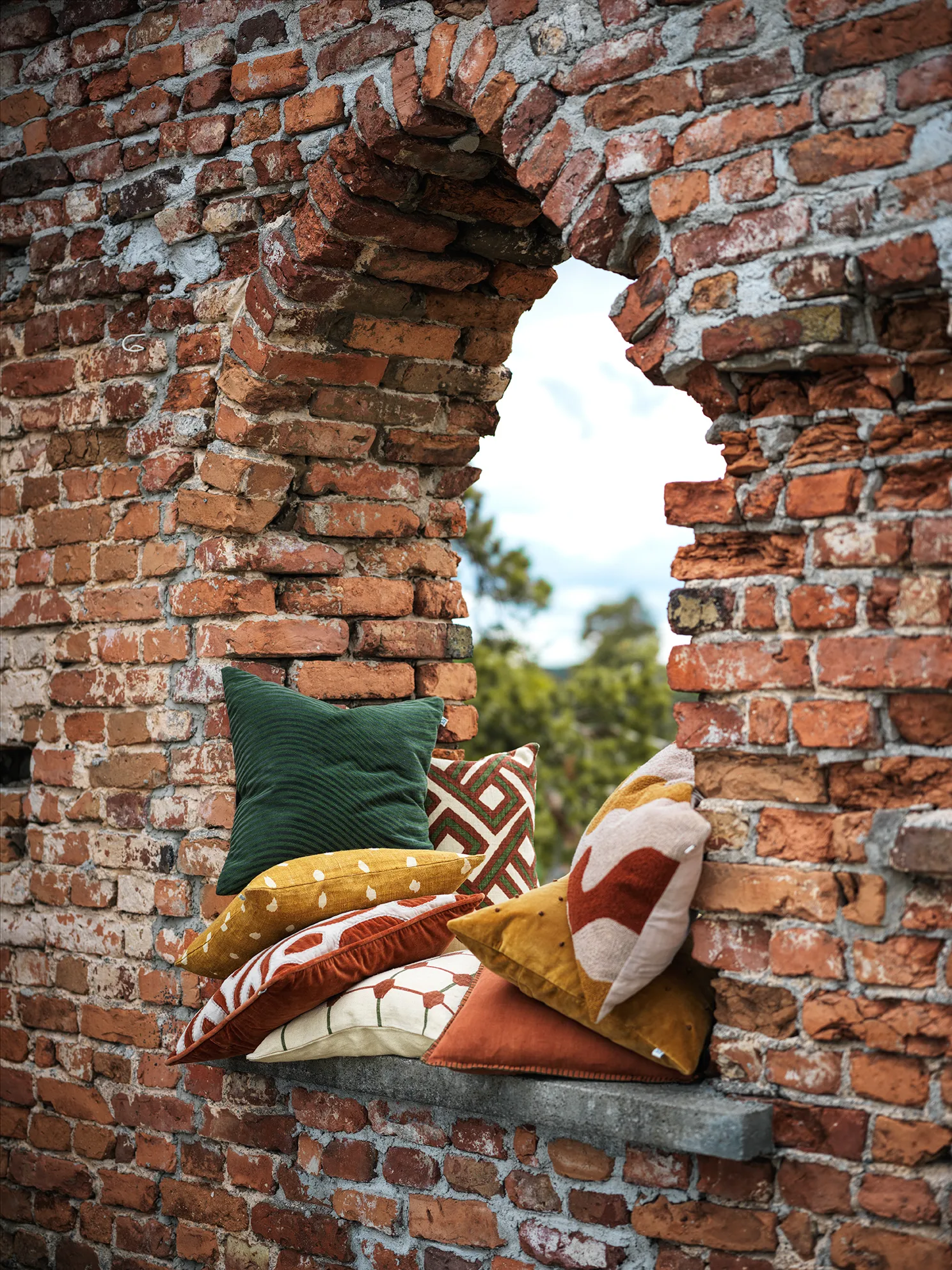 Kunal cushion cover 50x50 cm, Forest green Chhatwal & Jonsson