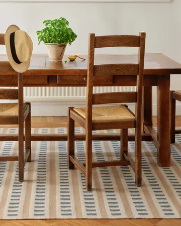 Ladakh wool rug - Off white-l. beige-heaven blue, 230x320 cm - Chhatwal & Jonsson