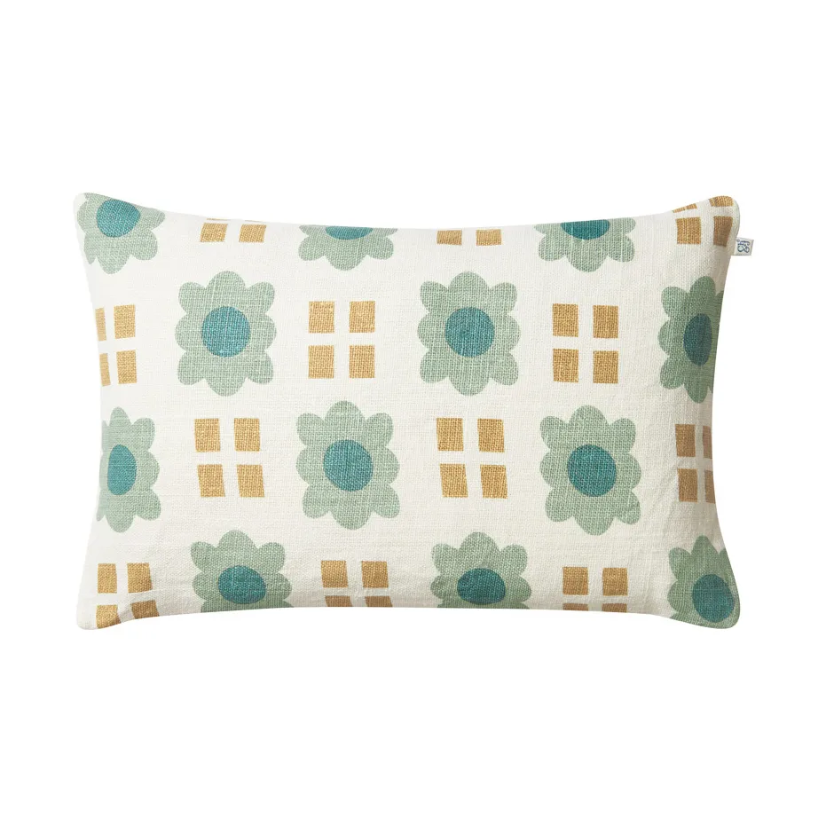 Lalit cushion cover 40x60 cm, Heaven blue-khaki-aqua Chhatwal & Jonsson