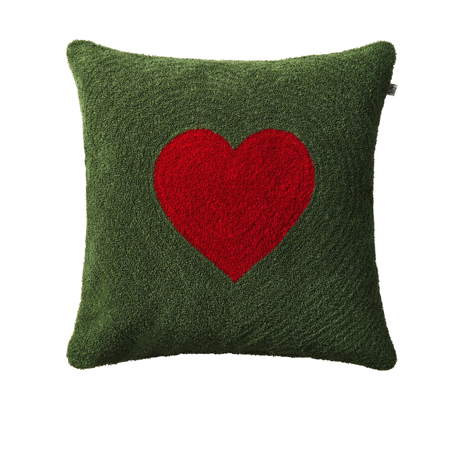 Love cushion cover 50x50 cm, Forest green-red Chhatwal & Jonsson