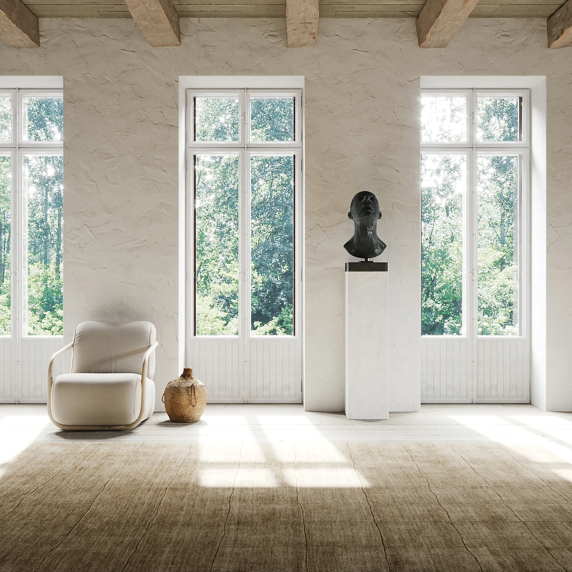 Nari wool carpet 250x350 cm, Taupe Chhatwal & Jonsson