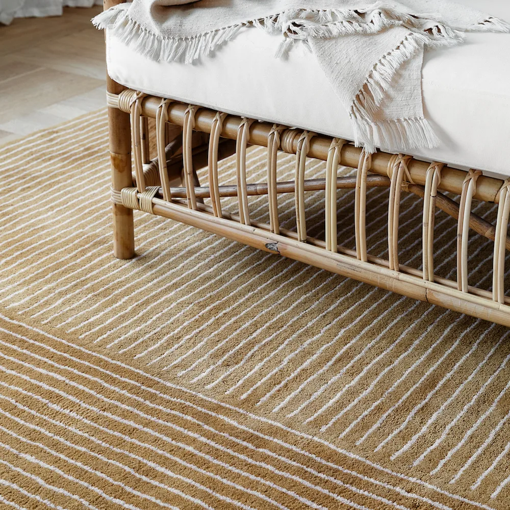 Radha Rug, Masala yellow/rose, 180x270 cm Chhatwal & Jonsson