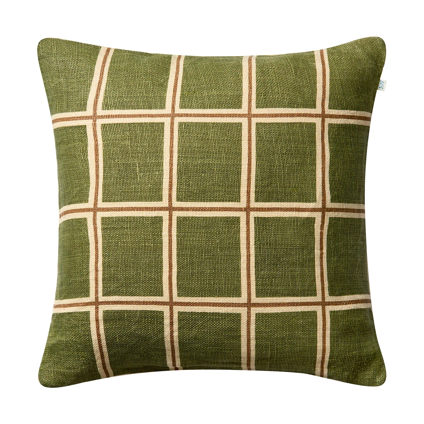 Raha cushion cover 50x50 cm, Cactus green-taupe Chhatwal & Jonsson