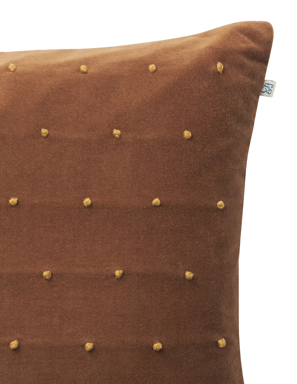 Roma cushion cover 50x50 cm, Cognac-masala yellow Chhatwal & Jonsson