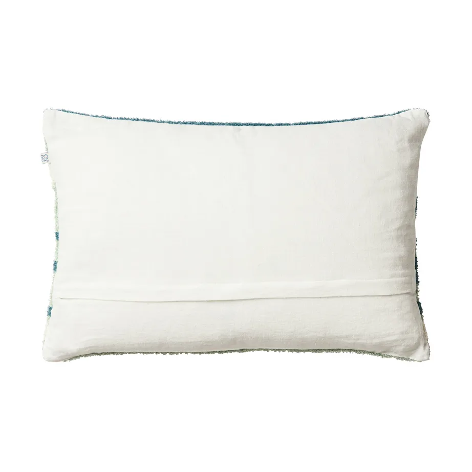 Sanskriti cushion cover 40x60 cm, Heaven blue-offwhite-sand-aqua Chhatwal & Jonsson
