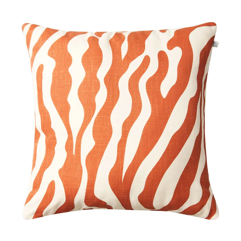 Zebra outdoor cushion 50x50 cm, Apricot orange-off white Chhatwal & Jonsson
