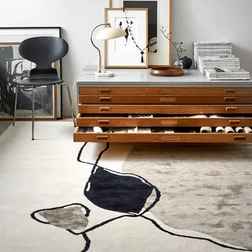 Abstract rug 170x230 cm - Ivory - Classic Collection