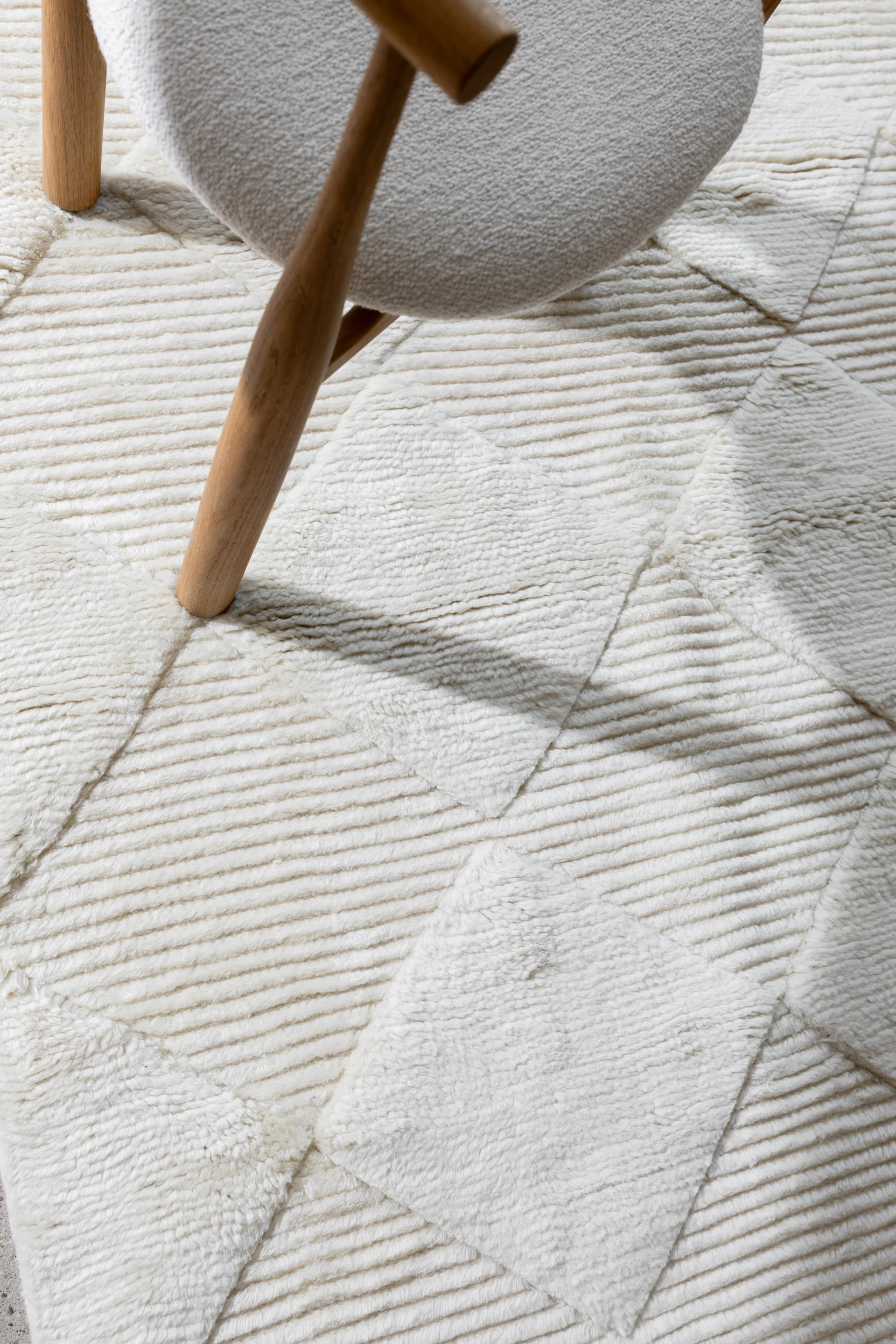 Berber rug, Ivory, 250x350 cm Classic Collection
