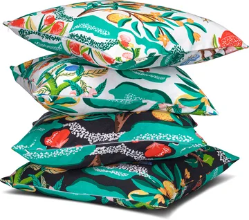 Botanical Cherry cushion cover 50x50 cm - White - Classic Collection