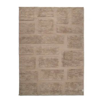 Bricks wool rug 170x230 cm - Beige - Classic Collection