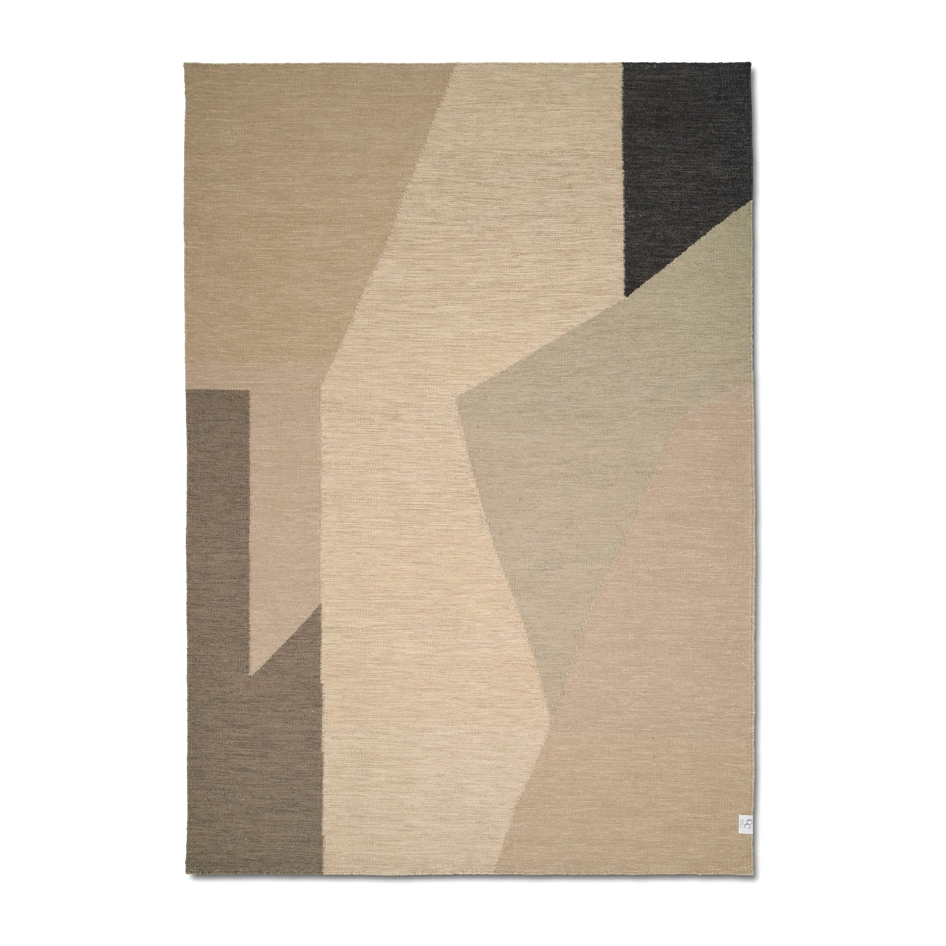 Cliff wool rug 200x300 cm, Beige Classic Collection