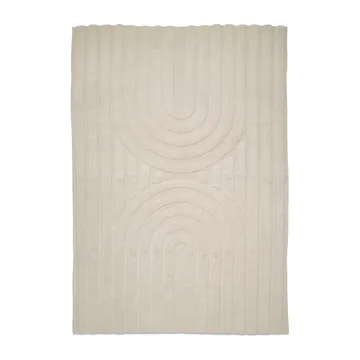 Curve wool rug 170x230 cm - Ivory - Classic Collection