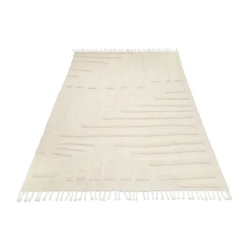 Field wool rug 200x300 cm - Ivory - Classic Collection