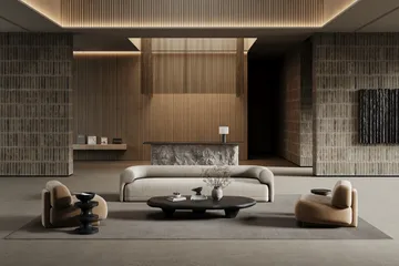 Lobby rug with overlock stitching - Grey, 400x600 cm - Classic Collection