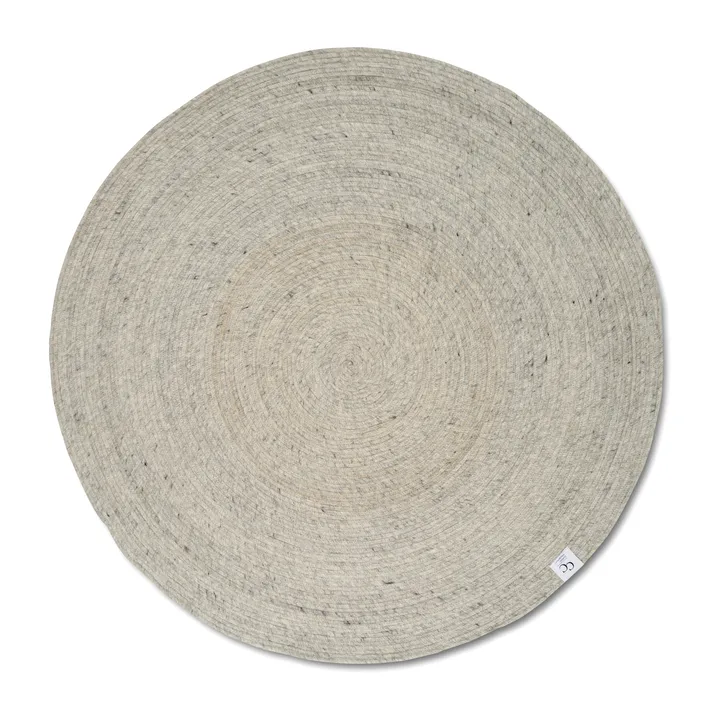 Merino wool carpet round Ø160 cm - Concrete - Classic Collection