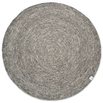 Merino wool carpet round Ø160 cm - grey - Classic Collection