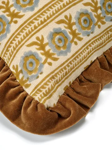 Posy cushion cover 50x50 cm - Yellow - Classic Collection