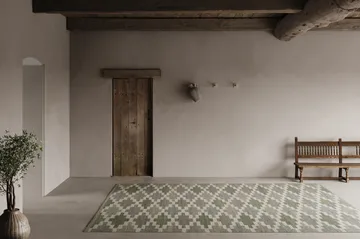 Röllakan Korsnäs rug - Blue-green, 170x230 cm - Classic Collection