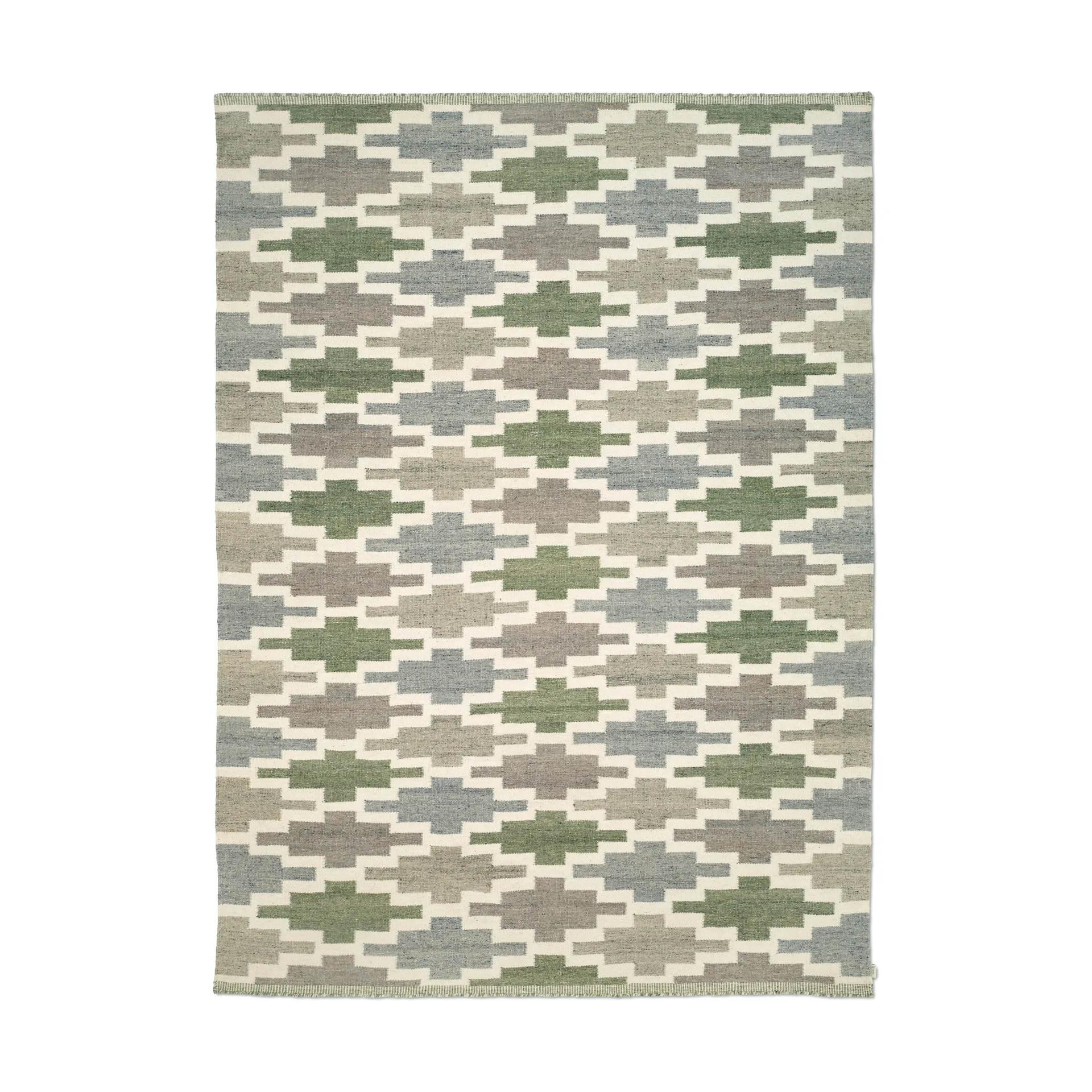 Röllakan Korsnäs rug, Teal, 200x300 cm Classic Collection