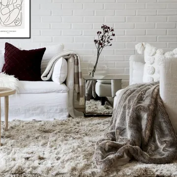 Shaggy rug 170x230 cm - champagne - Classic Collection