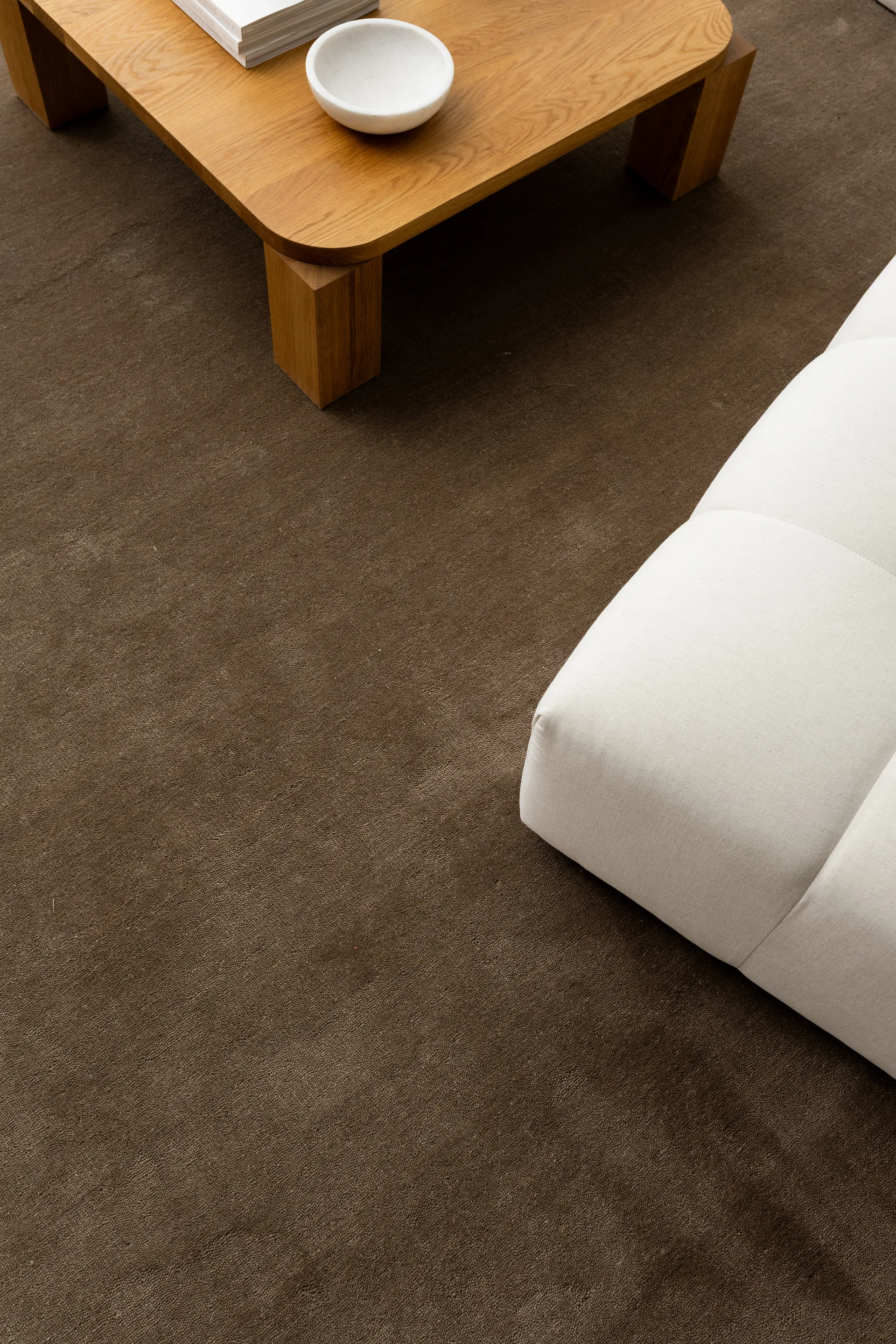 Solid rug, Brown, 250x350 cm Classic Collection
