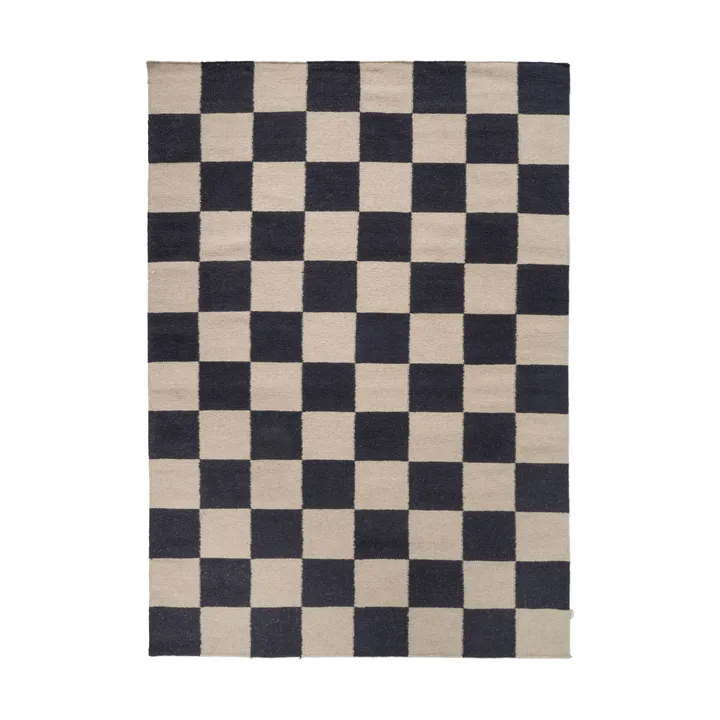 Squares rug - Black-beige, 170x230 cm - Classic Collection
