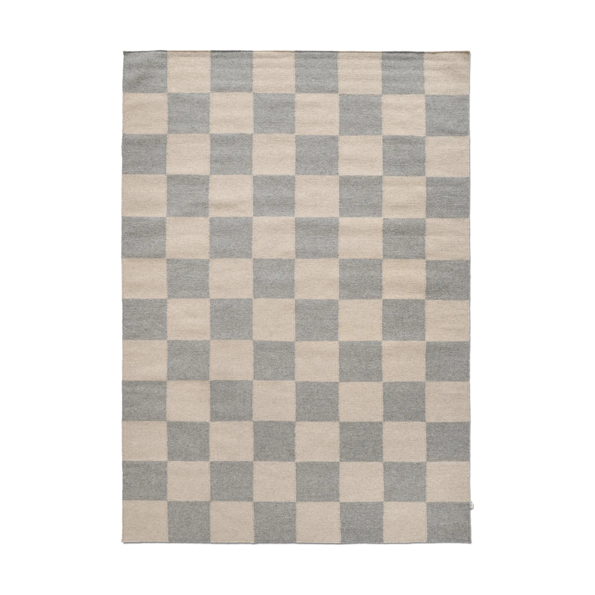Squares rug, Grey-beige, 200x300 cm Classic Collection