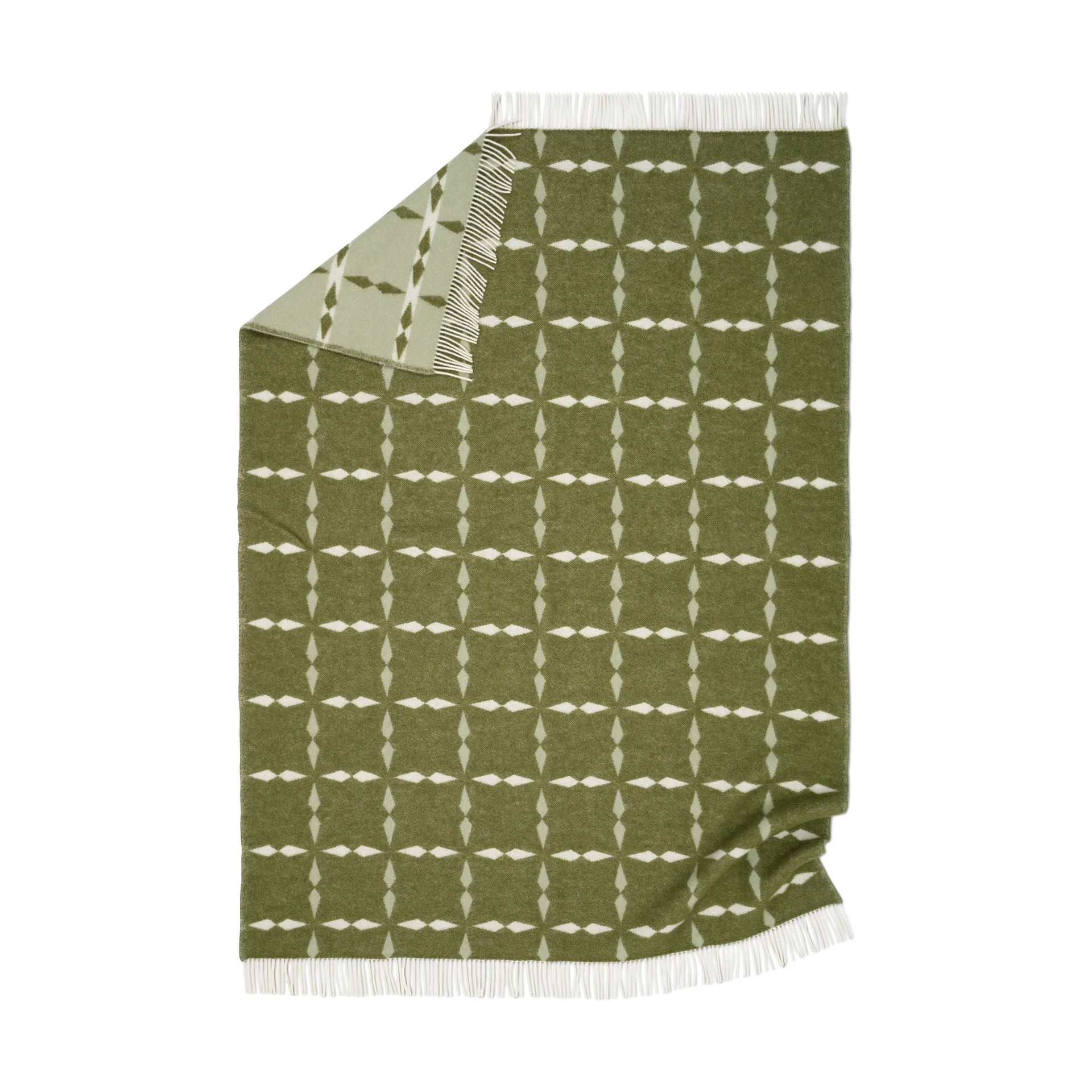 Tile throw 130x180 cm, Green Classic Collection