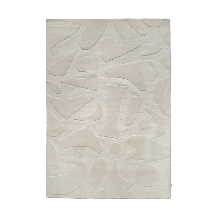 Vivid wool rug 200x300 cm - White - Classic Collection