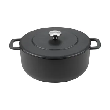 Combekk Enameled cast iron casserole Ø24 cm - Black - Combekk