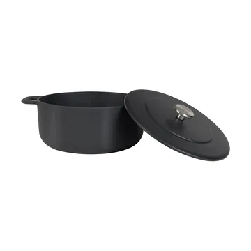 Combekk Enameled cast iron casserole Ø24 cm - Black - Combekk