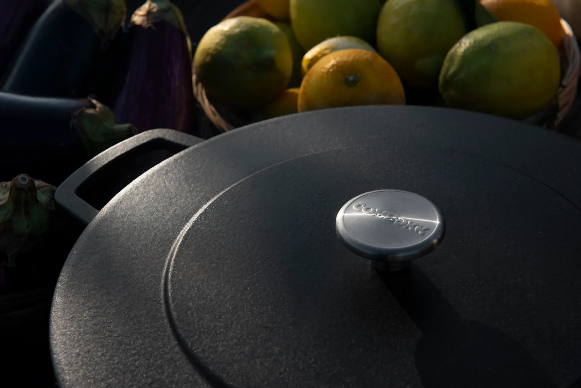Combekk Enameled cast iron pot Ø32 cm, Black Combekk