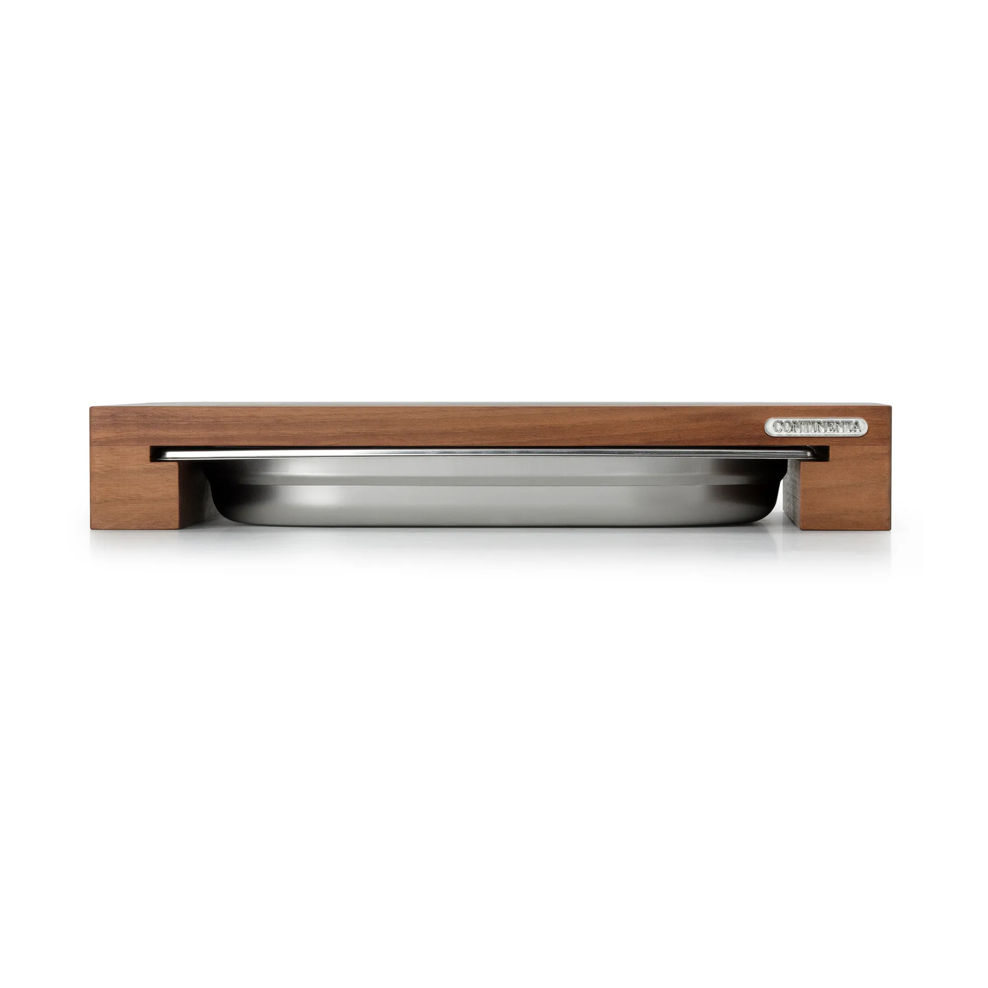 Cutting board walnut with 1 tray, 32x48 cm Continenta