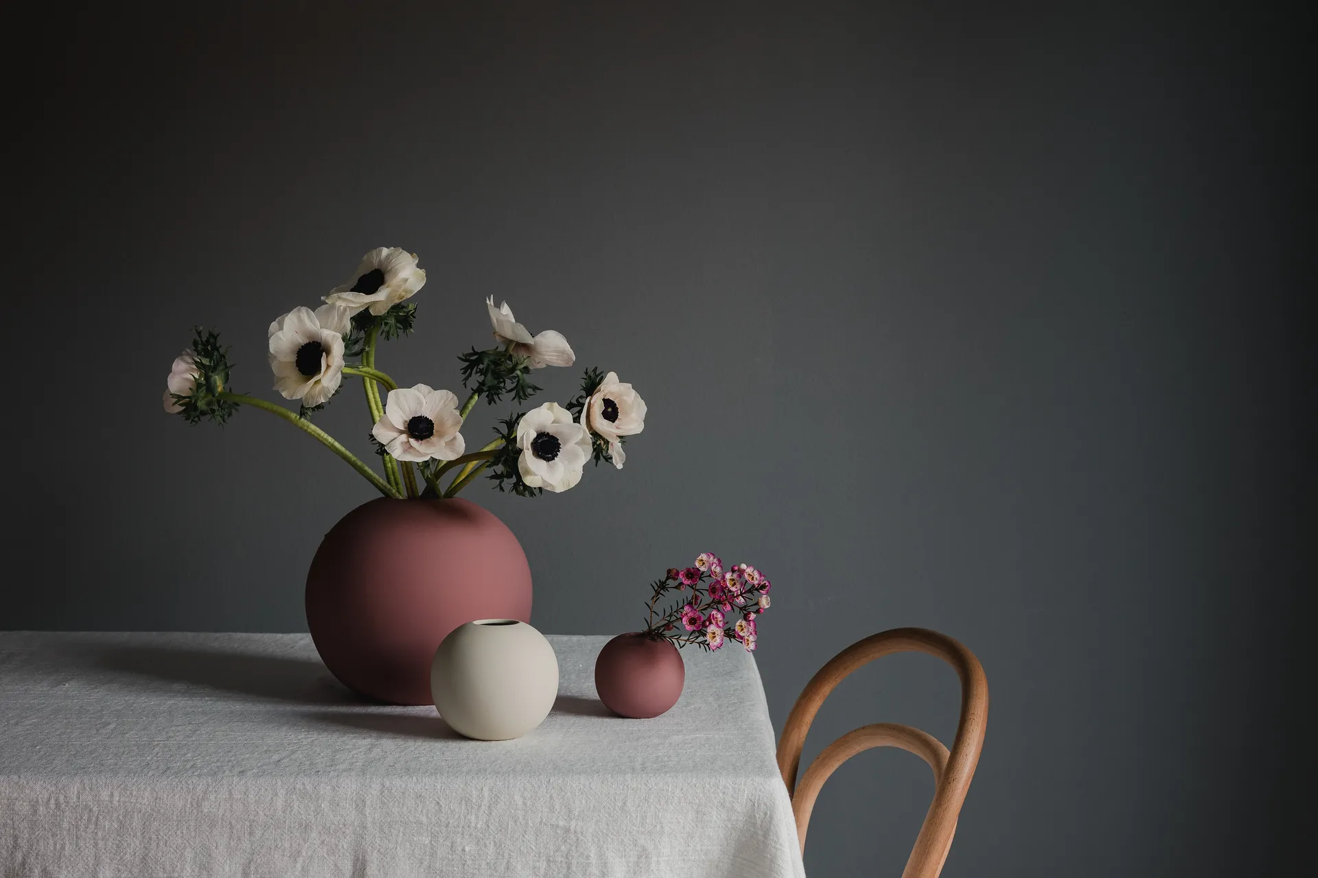 Ball vase cinder rose, 8 cm Cooee Design