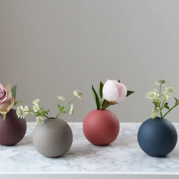 Ball vase midnight blue - 8 cm - Cooee Design