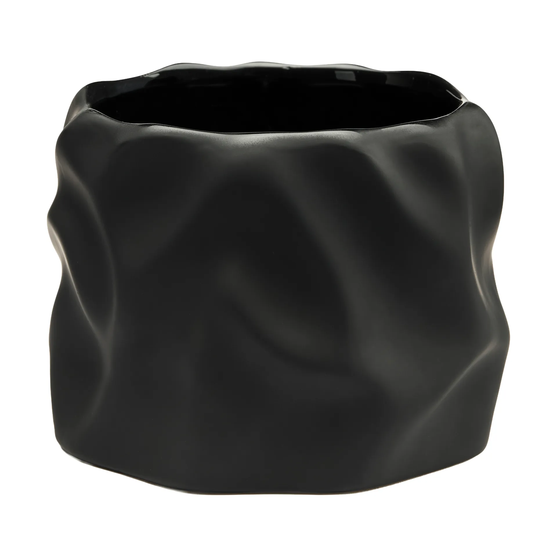 Drift desert flower pot, Black, small Ø15 cm Cooee Design