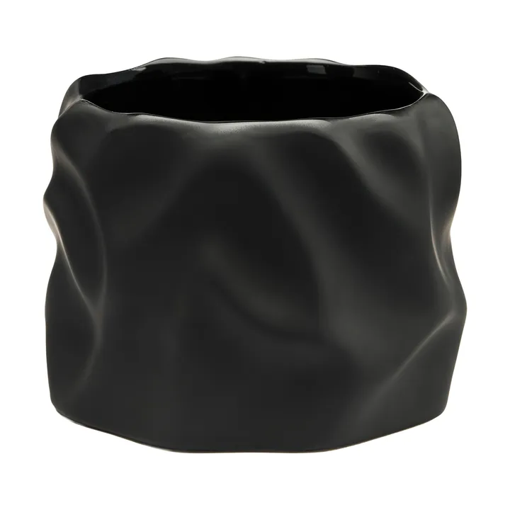 Drift desert flower pot - Black, small Ø15 cm - Cooee Design