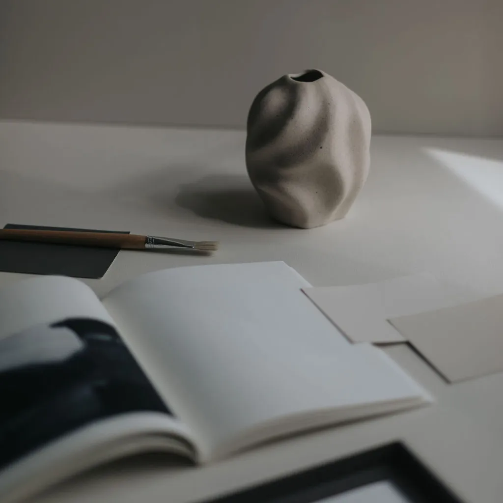 Drift vase 17 cm, limestone Cooee Design