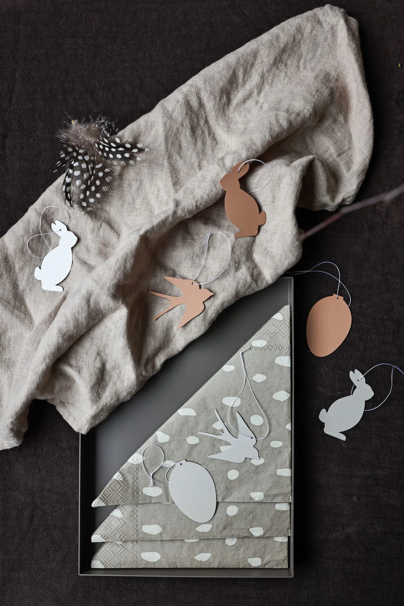 Easter Deco eggEaster decoration 4-pack, Cafe au lait Cooee Design