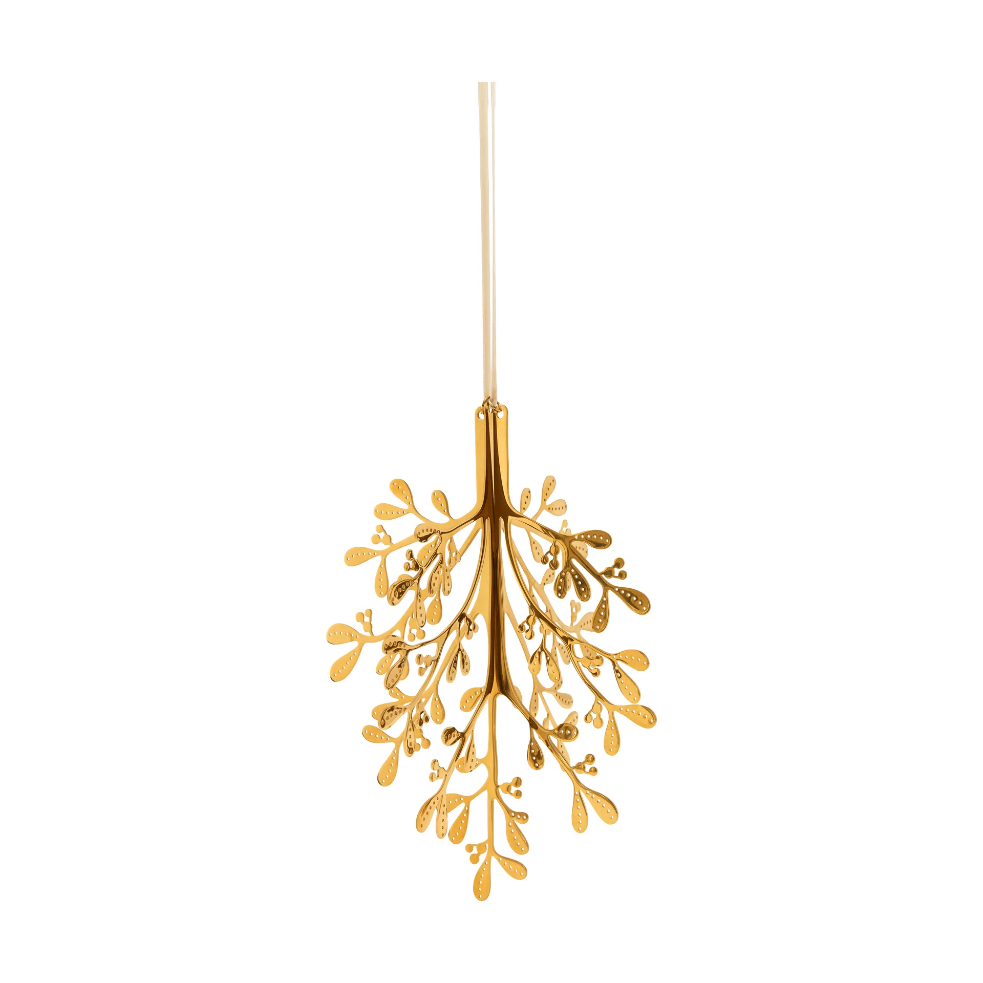 Mistletoe hanging decoration 2-pack, Brass, 29 cm Cooee Design