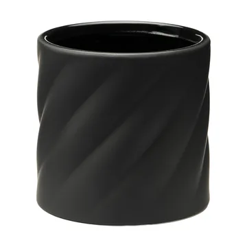 Twist plant pot - Black, small Ø12 cm - Cooee Design