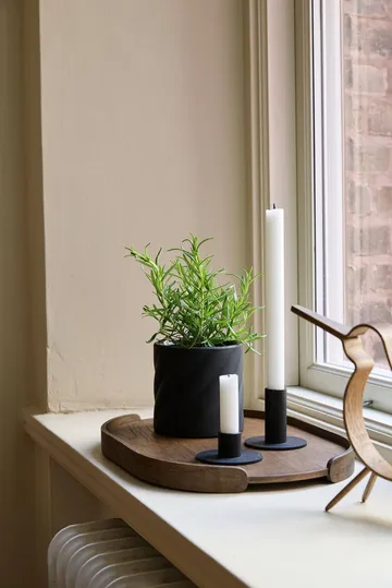 Twist plant pot - Black, small Ø12 cm - Cooee Design