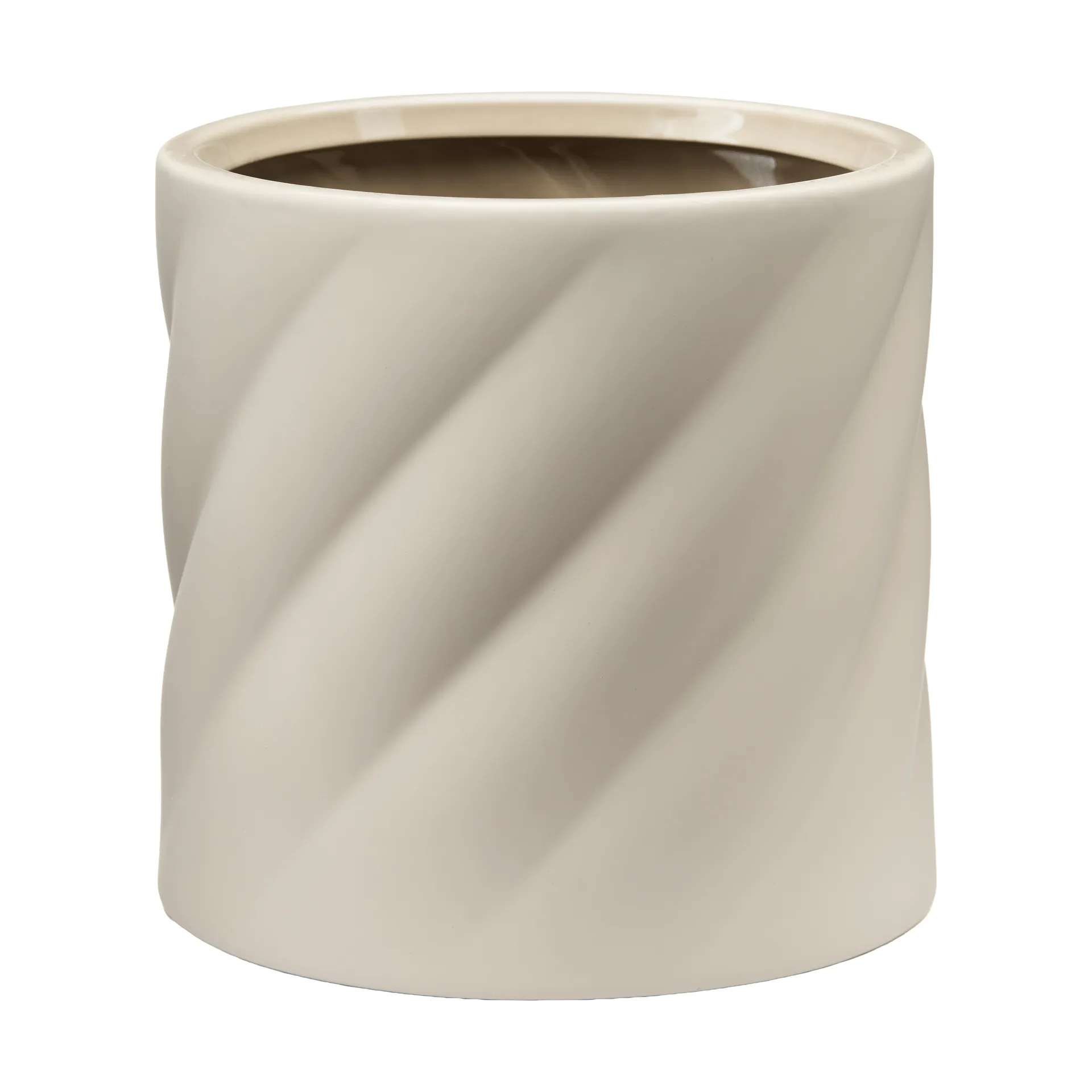 Twist plant pot, Sand, medium Ø19 cm Cooee Design