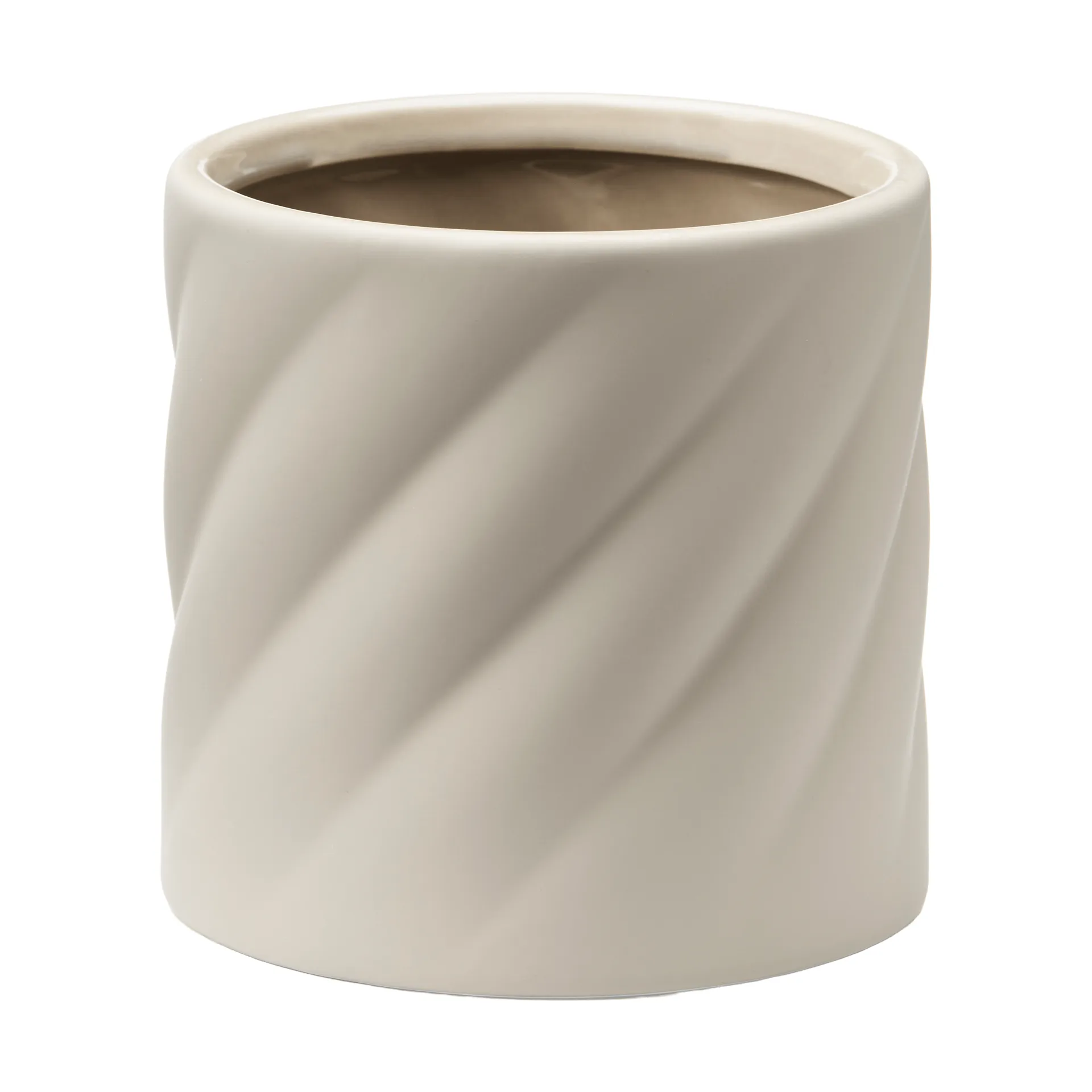 Twist plant pot, Sand, small Ø12 cm Cooee Design