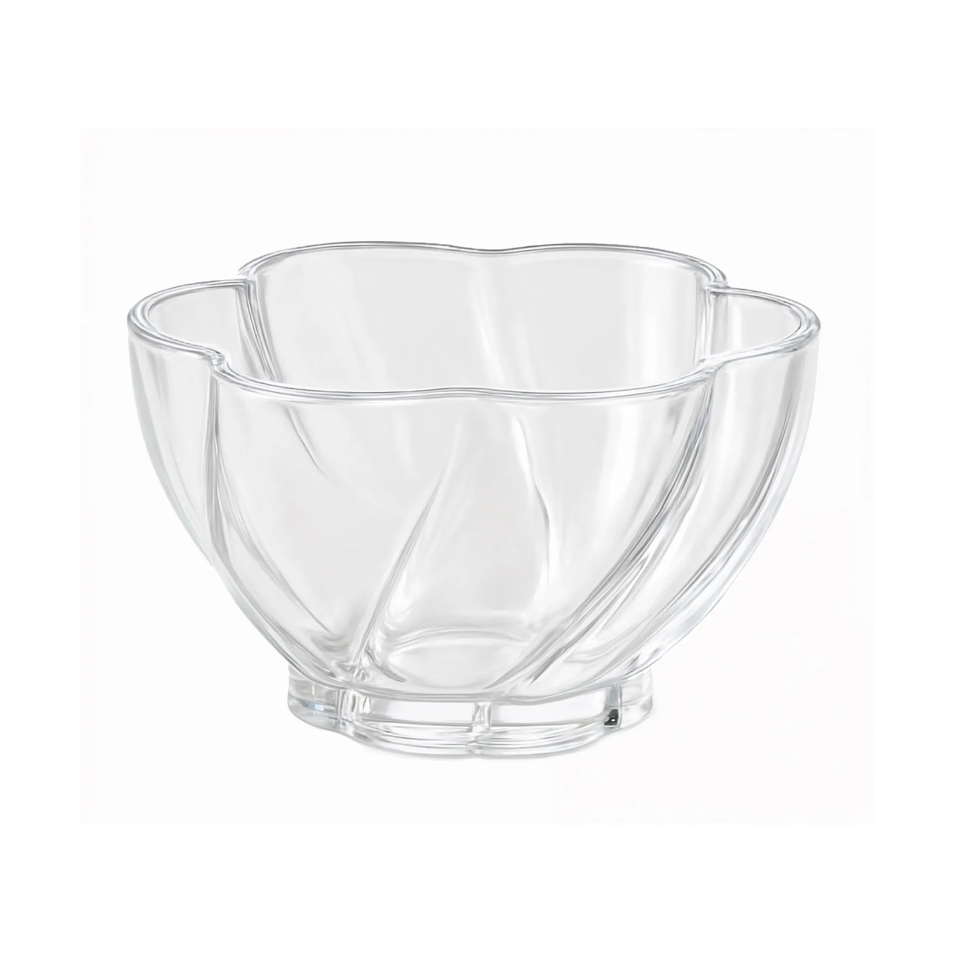 Twist tealight bowl Ø10x5.5 cm, Clear Cooee Design