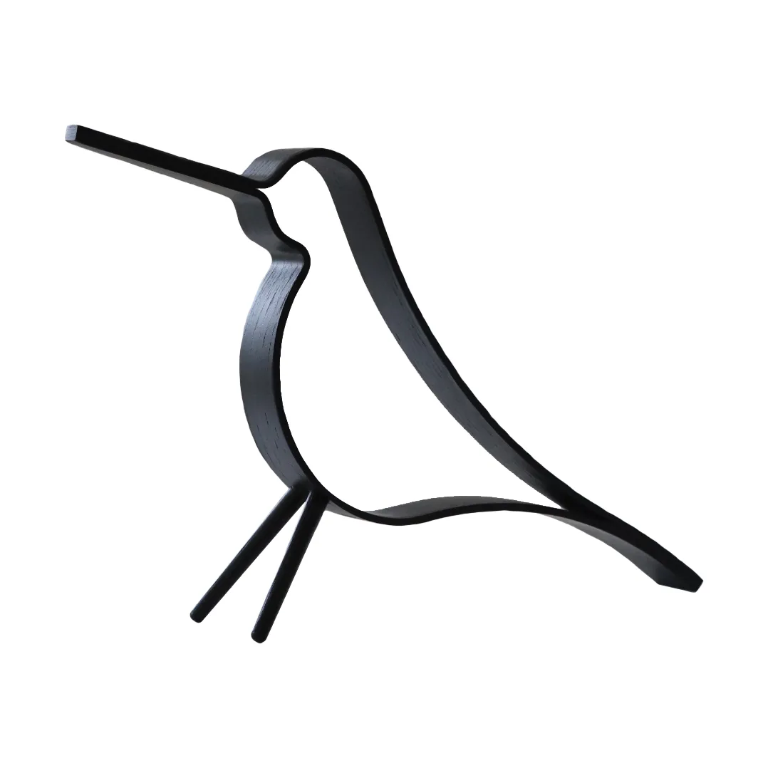 Woody Bird large, black-stained oak wood Cooee Design