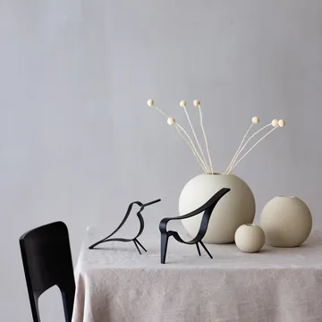 Woody Bird medium - black-stained oak wood - Cooee Design