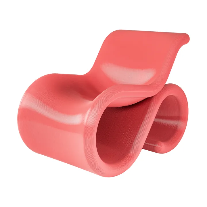 Éclair chair lounge chair - Bubblegum - Crème Atelier