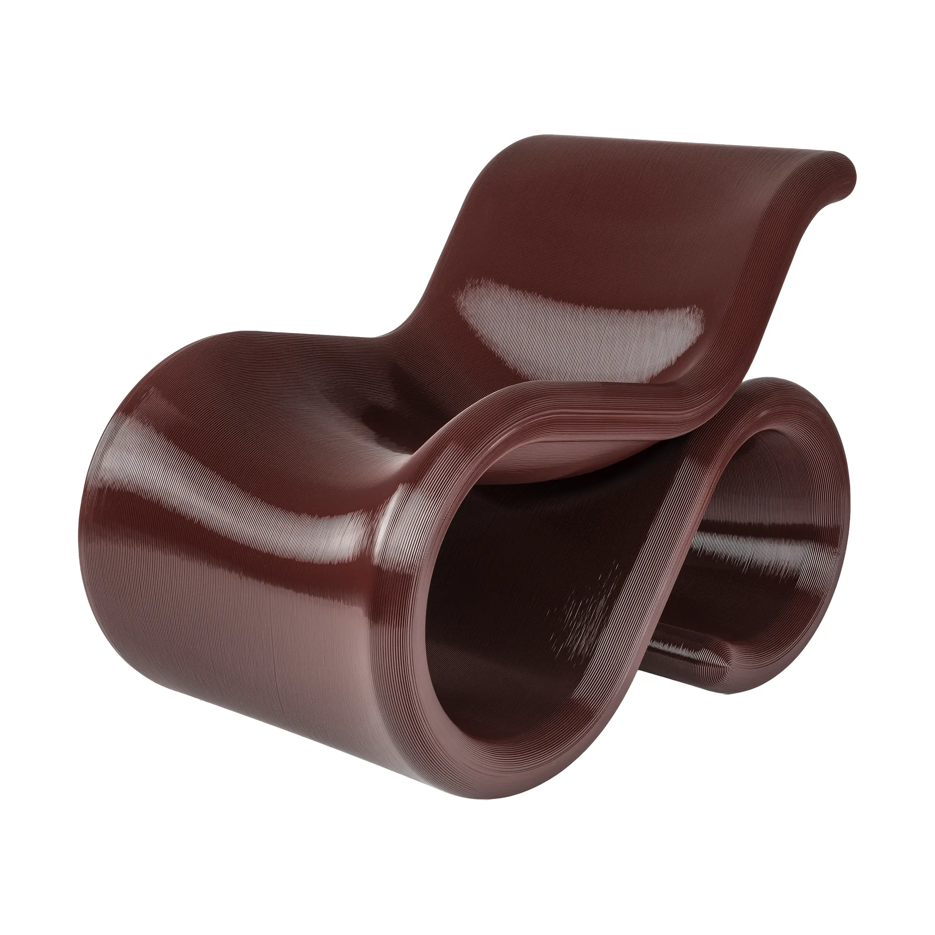 Éclair chair lounge chair, Cherry Crème Atelier
